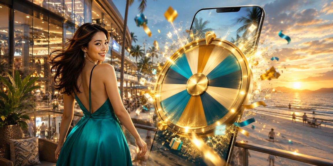 A Lucky Draw in Langkawi set in a lavish, festive atmosphere