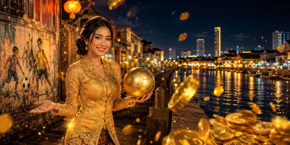 Suasana pertaruhan bola sepak di Penang dengan pakaian kebaya tradisional Malaysia