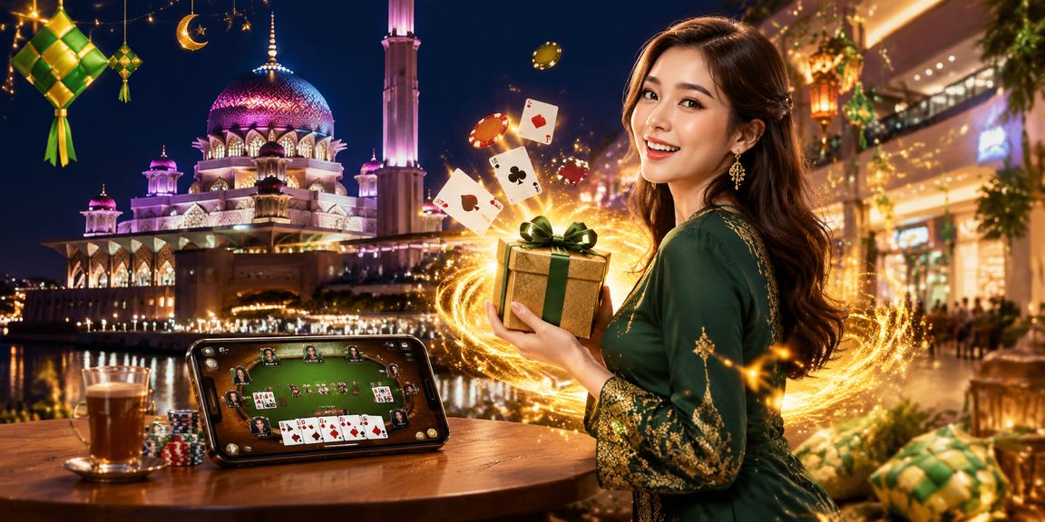 Teen Patti game with a Hari Raya festive atmosphere in Putrajaya